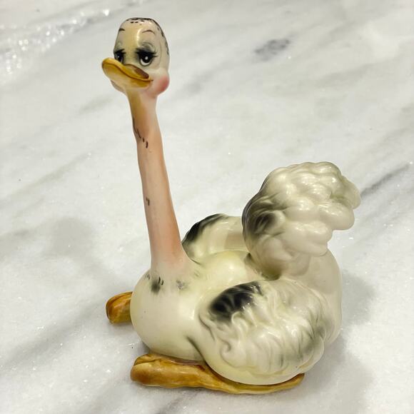 Vintage Josef Originals Mother Ostrich Figurine Japan Hand Painted Ceramic Bird - Picture 11 of 16